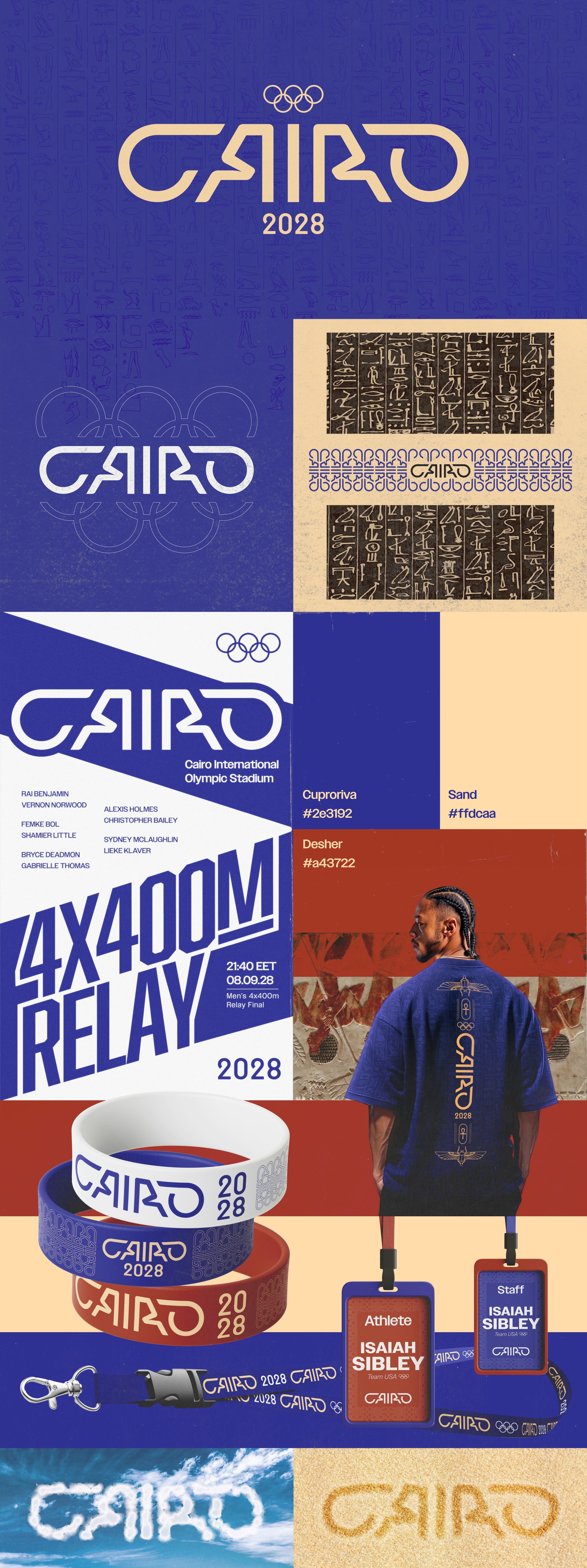 Cairo 2028 Olympics Identity — 1